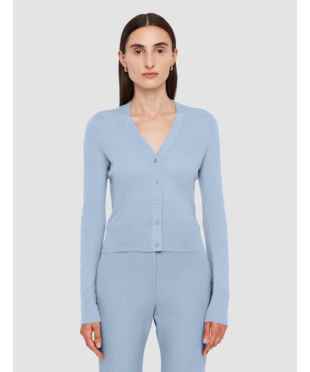 JOSEPH 【洗える】キャッシュエアー　カーディガン Faded Sky