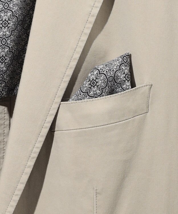 JOSEPH ABBOUD 【キングサイズ・ストレッチ/JAPANファブリック】ヴィンテージコットンストレッチ ジャケット ライトグレー系