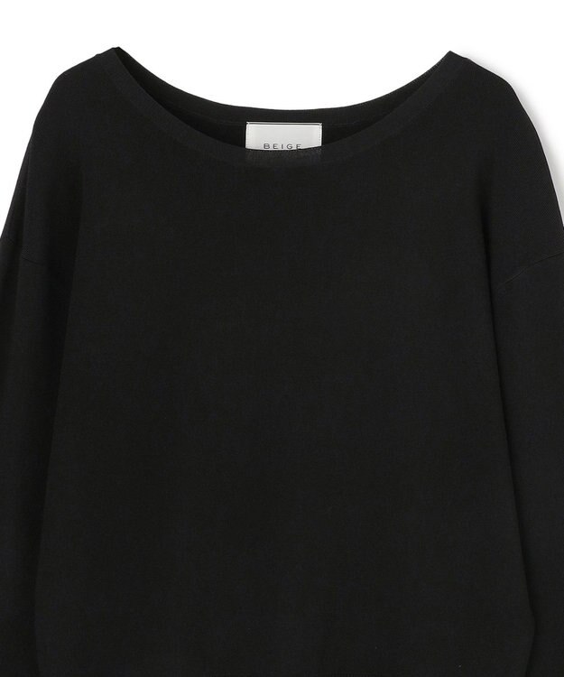 BEIGE， LAURA / ドライタッチ ストレッチニットプルオーバー Black