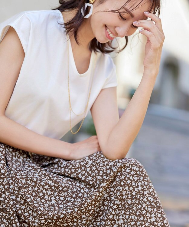 Tiaclasse 【安田美沙子さん  小倉優子さん着用・日本製】大人可愛い2連風チェーンネックレス ゴールド