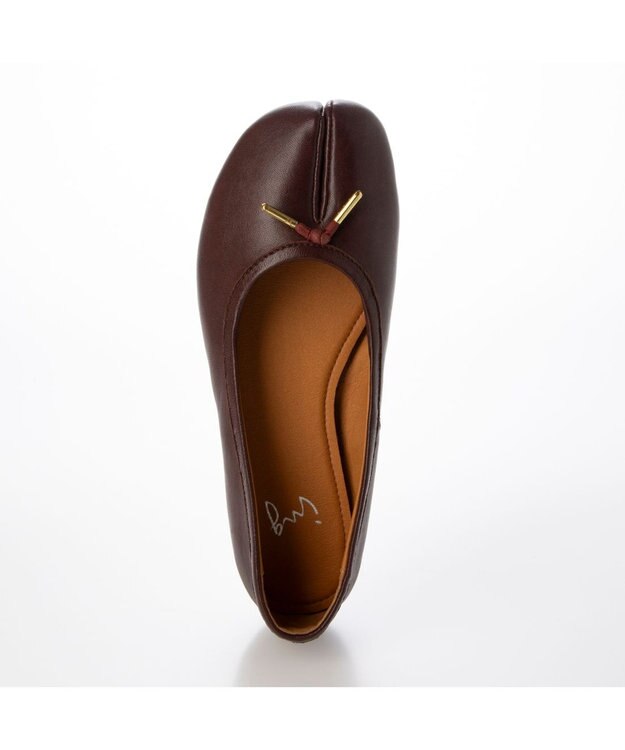 ing <ing>足袋デザインバレエシューズ ワイン