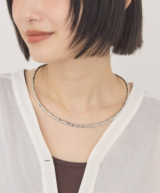 AMERICAN HOLIC ラフメタルチョーカー Silver