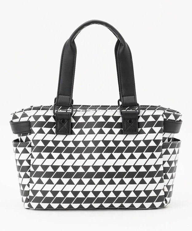 23区GOLF 【UNISEX】フラッグ総柄カートバッグ ブラック系5