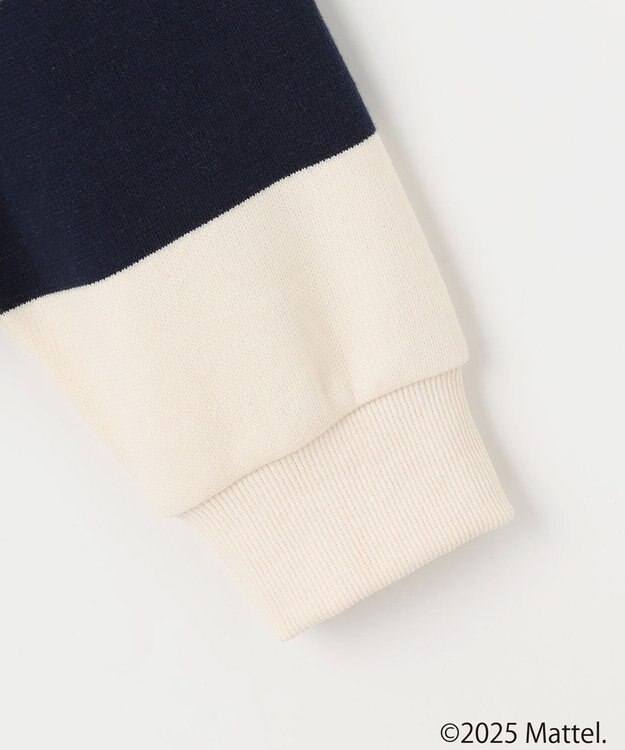 ANY 【Barbie(TM)】ラガーシャツ ネイビーボーダー