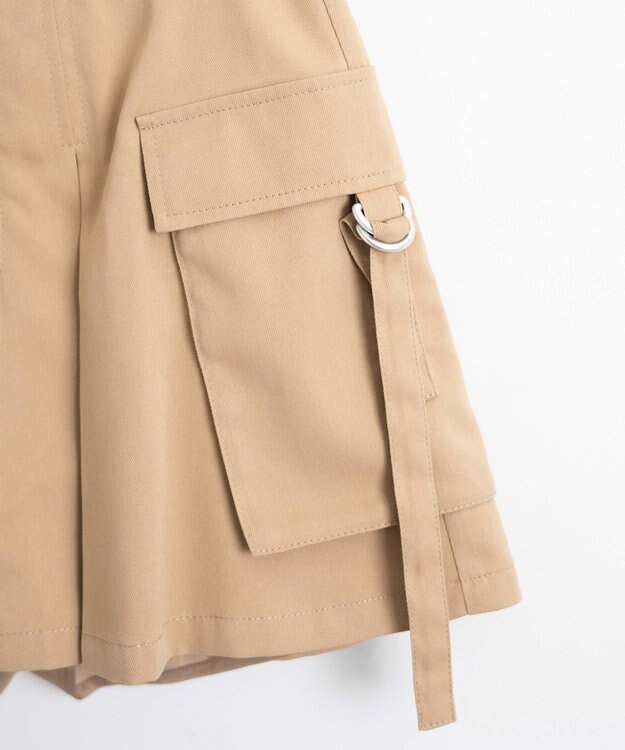 WEGO カーゴチノプリーツスカパン ベージュ