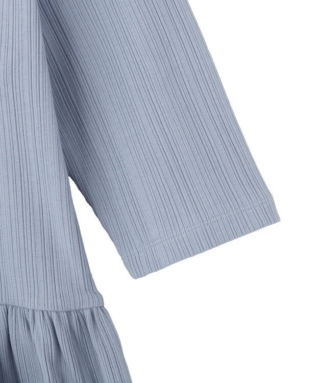 earth music&ecology ダブル衿ペプラムプルオーバー Sax