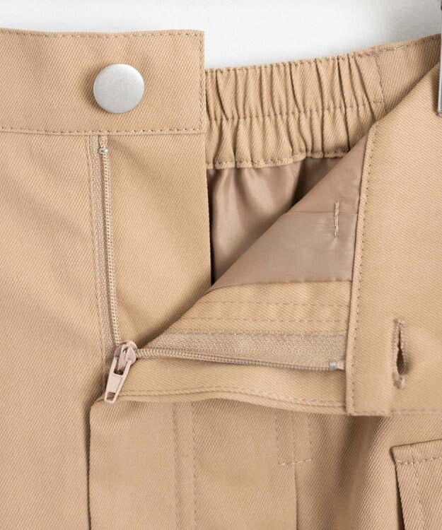 WEGO カーゴチノプリーツスカパン ベージュ