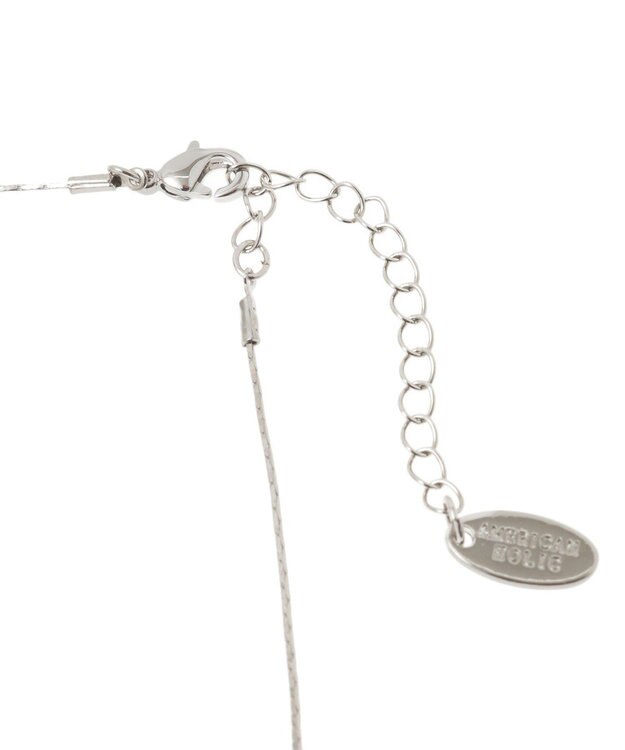 AMERICAN HOLIC メタルパールトップネックレス Silver