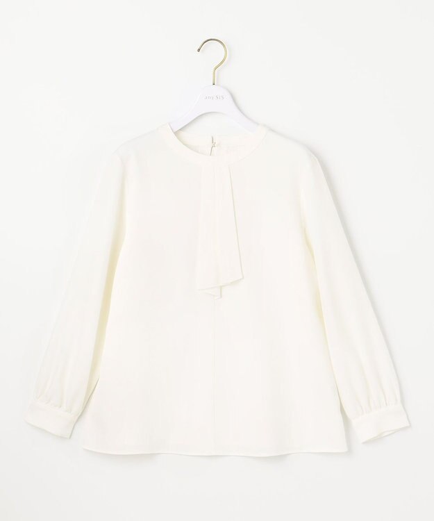 ANY SIS 【洗える】ボウタイ ブラウス オフホワイト