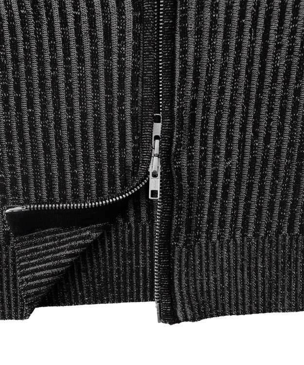 WEGO ダブルジップオフショルニットトップス ブラック