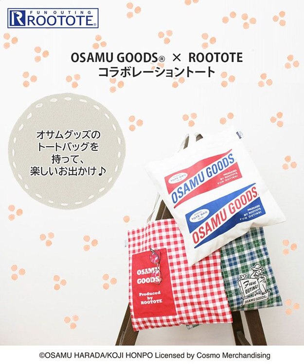 ROOTOTE 4722【オサムグッズ】OSAMU GOODS(R)×ROOTOTE トール・フラット 01：ロゴ