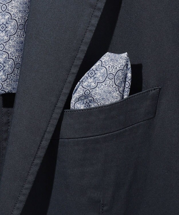 JOSEPH ABBOUD 【ストレッチ/JAPANファブリック】ヴィンテージコットンストレッチ ジャケット ネイビー系