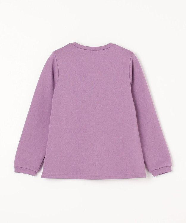 ANY KIDS 裏シャギー ポシェット トレーナー ラベンダー×アルパカ