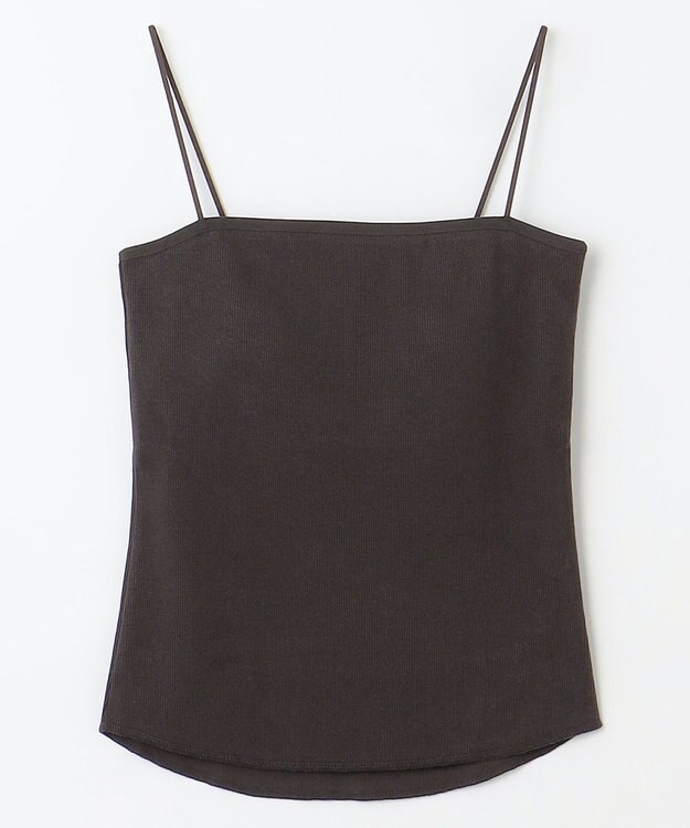uncrave リブ キャミソール(カップ付き) スレート