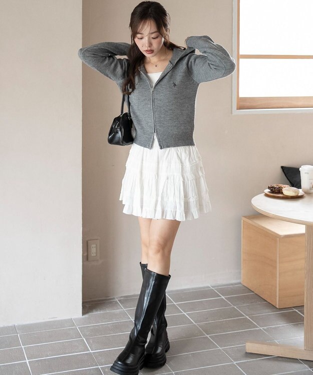 WEGO 【新色追加】別注USPOLOWZIPニットPK グレー