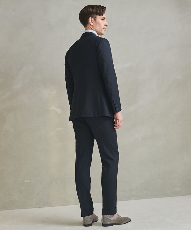 GOTAIRIKU セットアップ対応【ロングセラー】ウォッシャブル サマーウール100％パンツ(ノータック)26年モデル ネイビー系