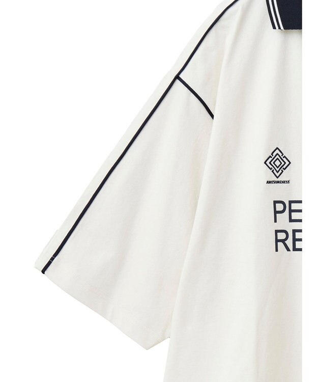 CRAFT STANDARD BOUTIQUE 接触冷感/UVカット/イージーケア/ストレッチ/ゲームシャツ-A Off White