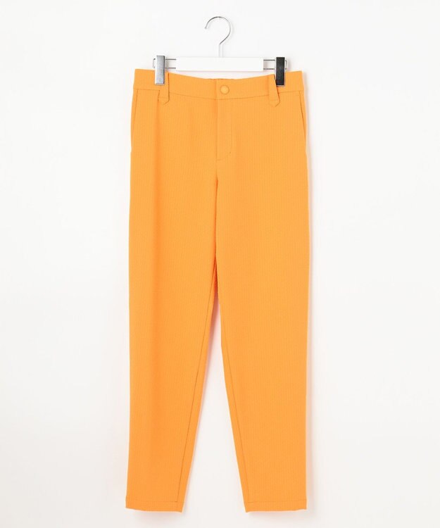 23区GOLF 【WOMEN】【洗える】ドットジャガード テーパードパンツ オレンジ系