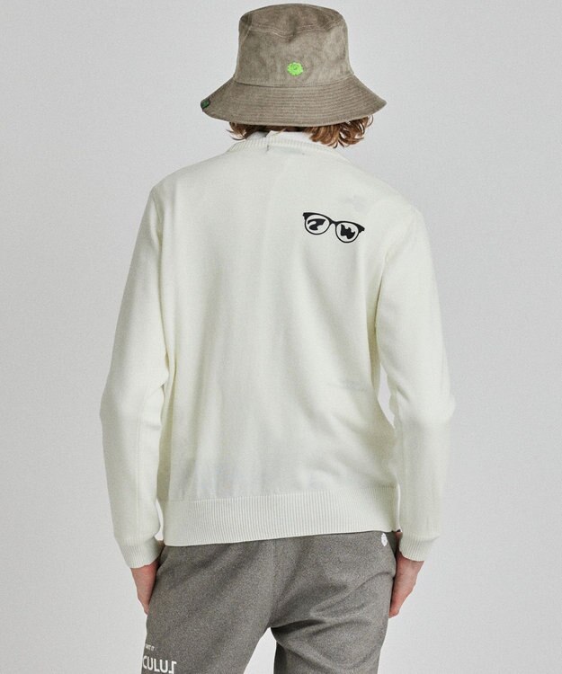 PW CIRCULUS 【MEN】LEOPARD ジャガードニット ホワイト系