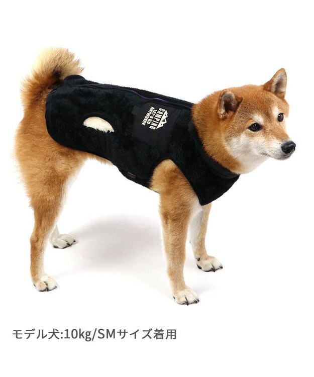 PET PARADISE ペットパラダイス 背開き ベスト 刺繍 中型犬 大型犬 黒