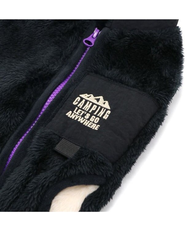 PET PARADISE ペットパラダイス 背開き ベスト 刺繍 中型犬 大型犬 黒