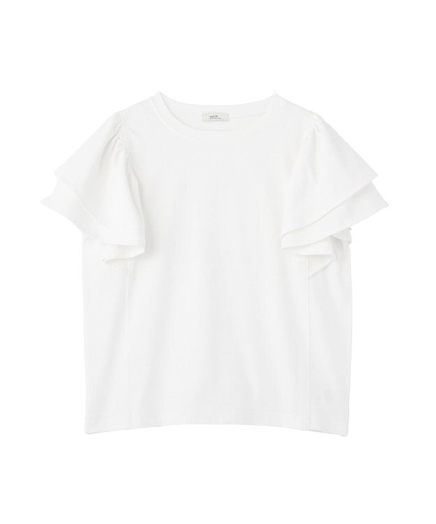 earth music&ecology フリルスリーブプルオーバー Off White