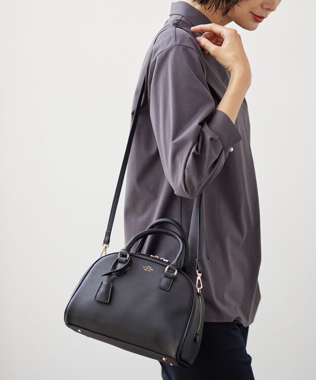 J.PRESS LADIES 【2way】ボストン ミニ バッグ ブラック系