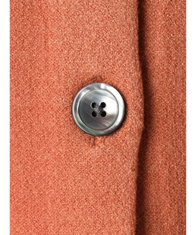 earth music&ecology やわらかタッチミドル丈カーディガン Orange