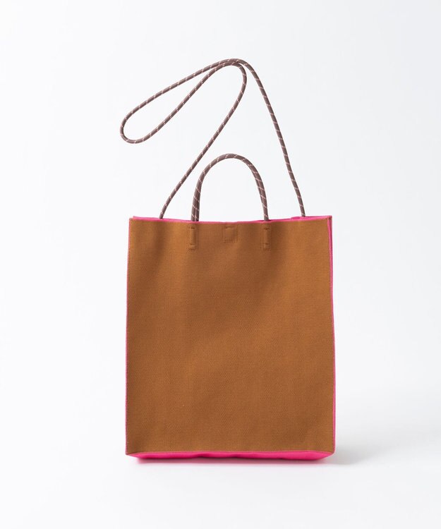 TRICOTE PAPER KNIT BAG LARGE / ペーパーニットバッグ大 87BROWN