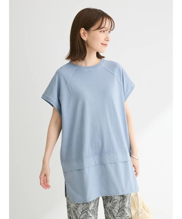 Green Parks ピグメントフレンチスリーブチュニック