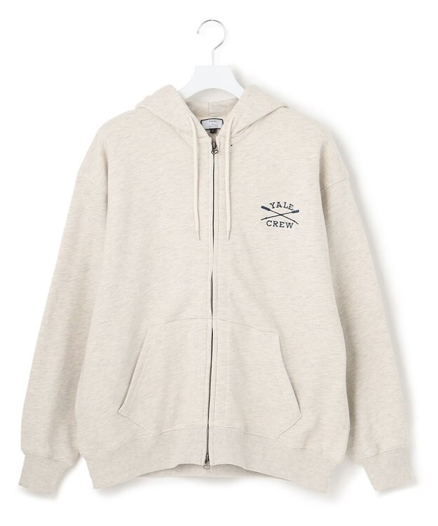 J.PRESS YORK STREET 【UNISEX】フルジップパーカー アイボリー系