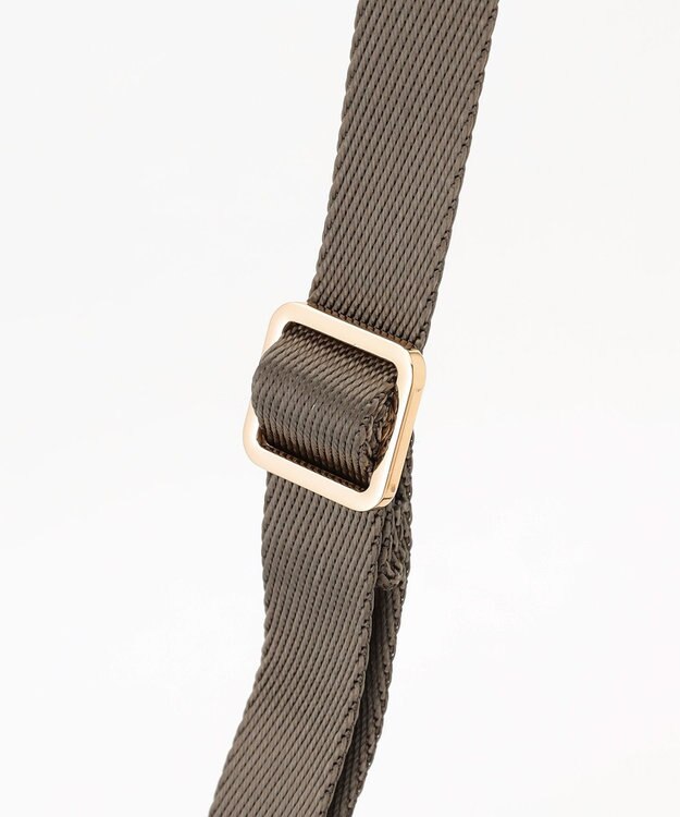 LA BAGAGERIE ツイルナイロン×エナメル 2WAYトートバッグ Mサイズ カーキ