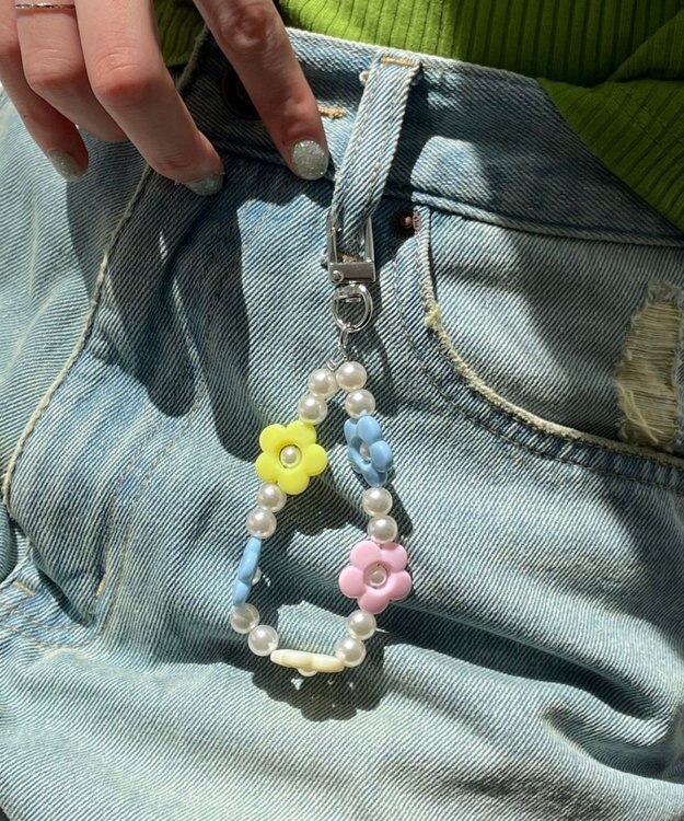 WEGO ビーズフープキーホルダーA 柄3