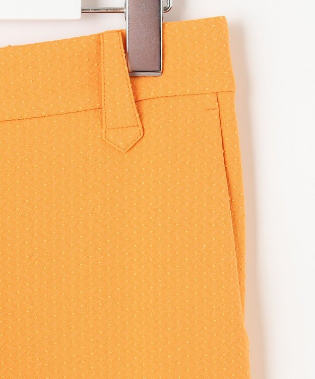 23区GOLF 【WOMEN】【洗える】ドットジャガード テーパードパンツ オレンジ系