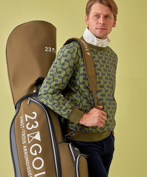 23区GOLF 5WAY着用可能【MEN】【ストレッチ】ツインスニード カーキ系