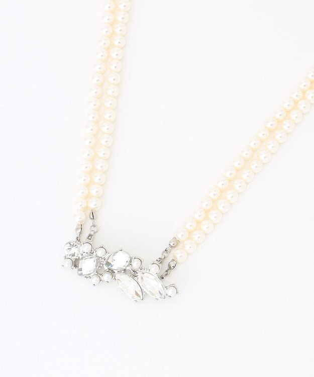 ANY 【2セット】【3WAY】パールブローチセットネックレス シルバー