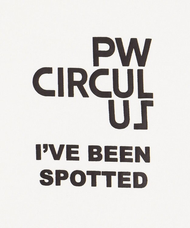 PW CIRCULUS 【MEN】【洗える】ロゴ クルーネック スウェット ホワイト