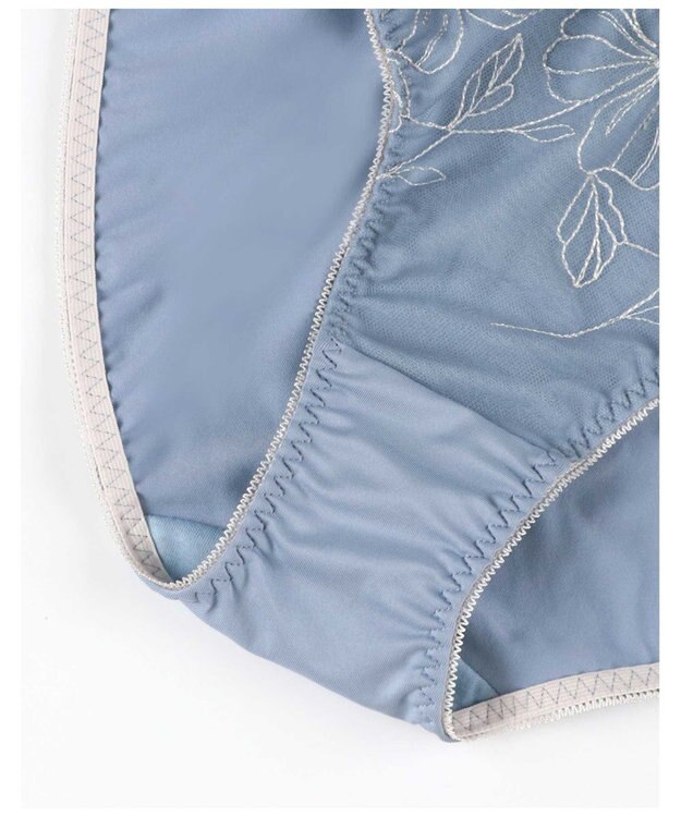 AMPHI ブラジャー ショーツセット 自然なまる胸メイク 【ブラ＆ショーツセット】 上下セット ブラ BCC231 アンフィ／ワコール ブルー