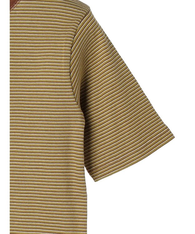 AMERICAN HOLIC ミジンボーダーカットプルオーバー Brown