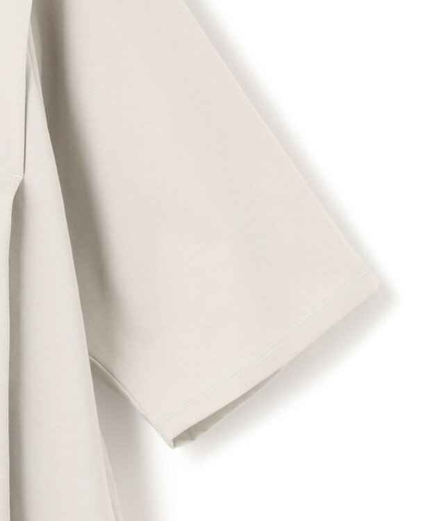 ICB L 【接触冷感・UVケア・洗える】コンフォートプレーティング デザインカットソー ピスタチオ系