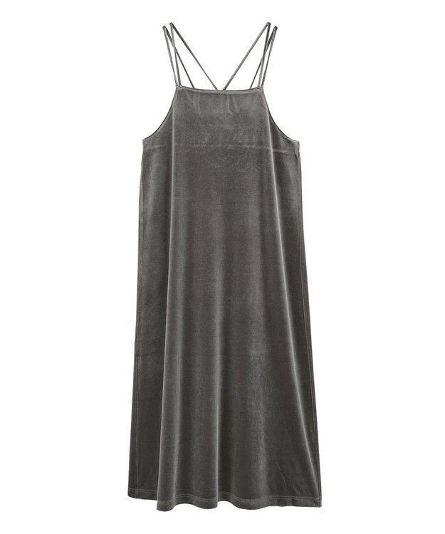 AMERICAN HOLIC ベロアキャミワンピース Mocha