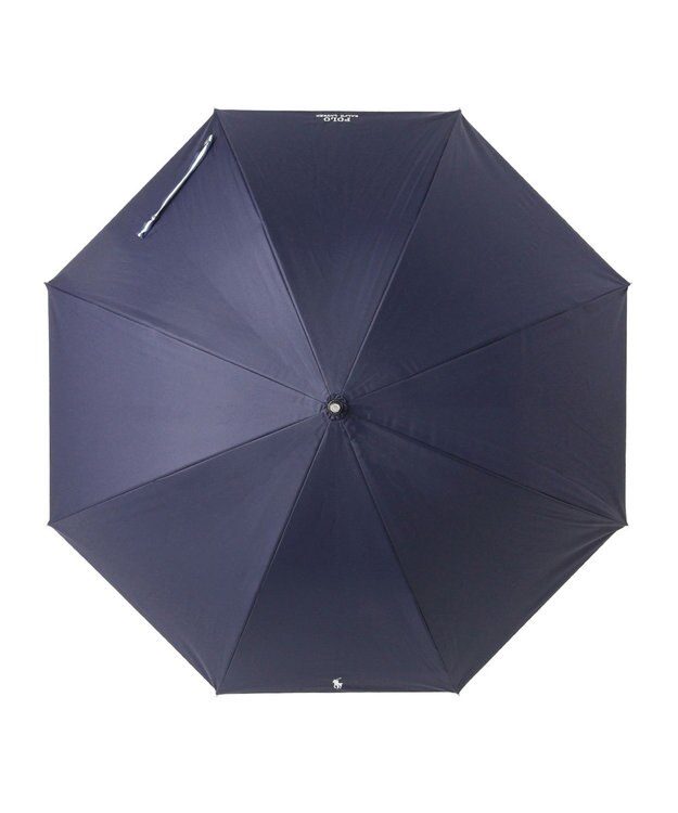 MOONBAT 【軽量】POLO RALPH LAUREN 晴雨兼用日傘 長傘 PP刺繍／一級遮光 遮熱 UV ネイビー×オフ