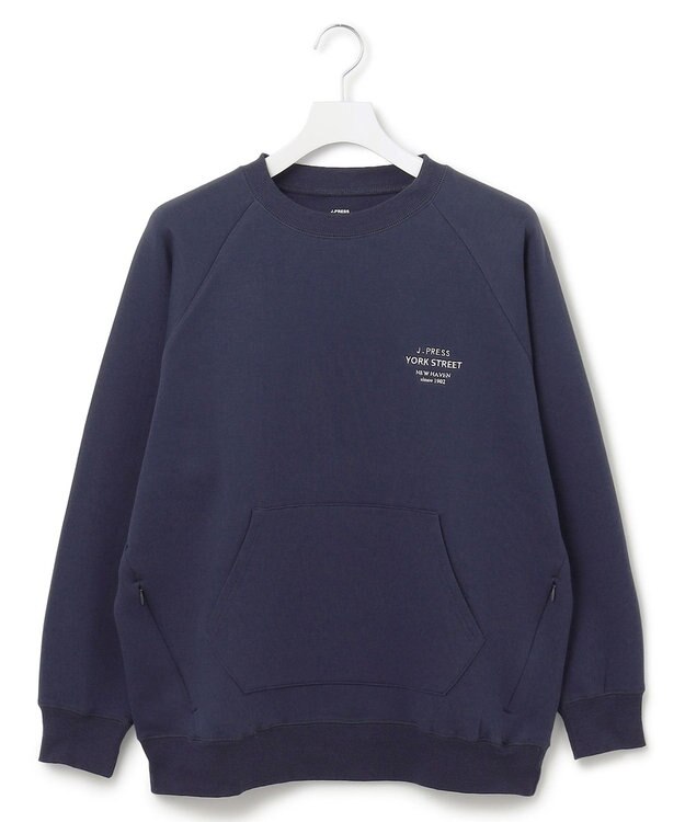 J.PRESS YORK STREET 【UNISEX】クルーネック プルオーバー スウェット ネイビー系