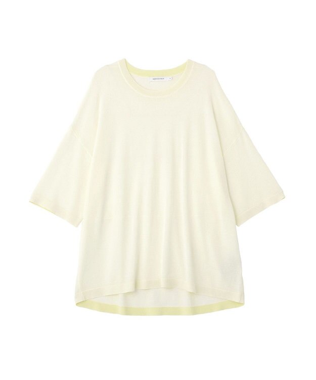 AMERICAN HOLIC 配色コクーンシルエットニット Off White