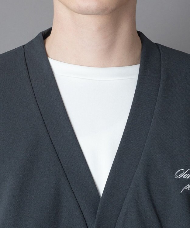 WEGO 【2点SET/ユニセックス着用ITEM】アンサンブルカーディガン（LS） ブラック中濃色