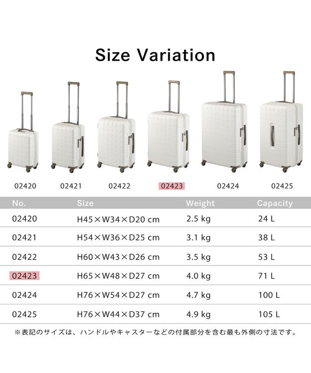 ACE BAGS & LUGGAGE Proteca 360G4 スーツケース 日本製 71L 02423 プロテカ ウォームグレー