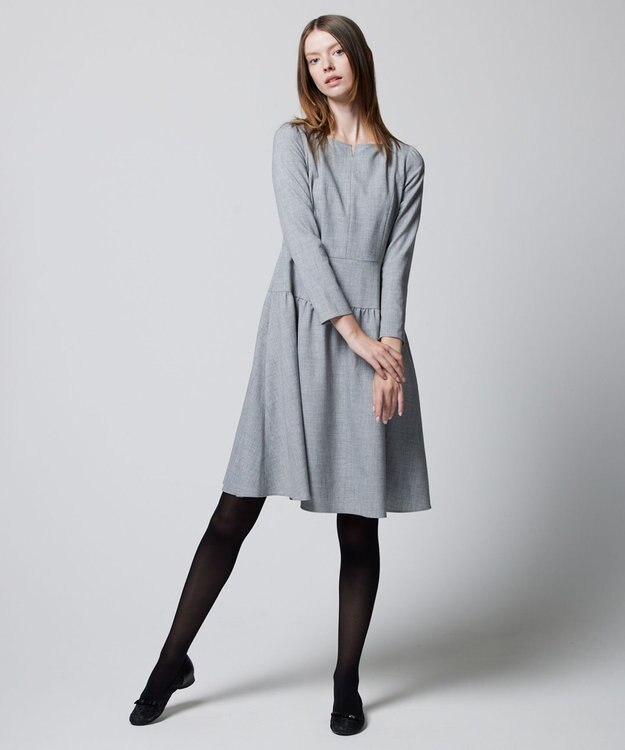 TOCCA 【洗える！】POEM ドレス グレー系