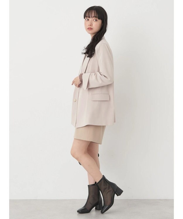 earth music&ecology ダブルテーラードジャケット Beige