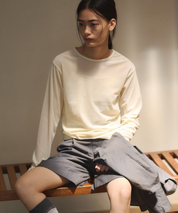 CRAFT STANDARD BOUTIQUE シアーベロアサイドギャザープルオーバー Cream