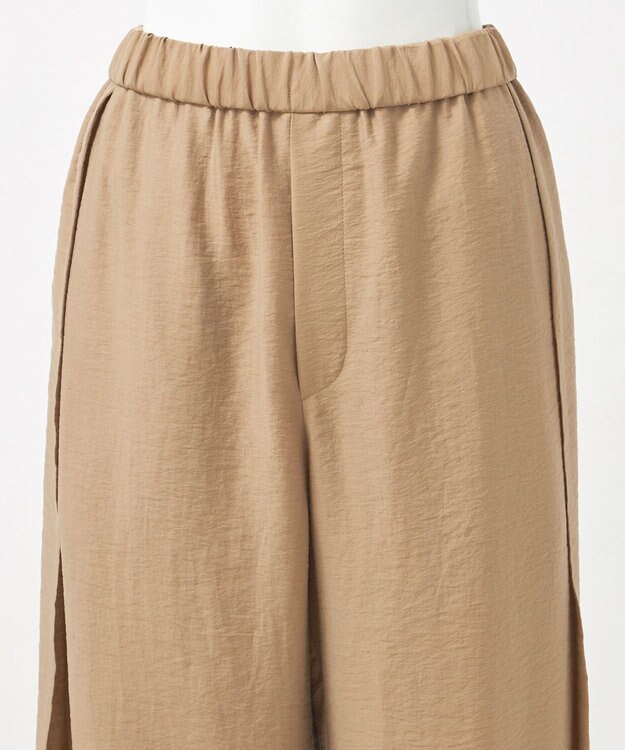 23区 【GOLD LABEL】シアーシルク パンツ キャメル系